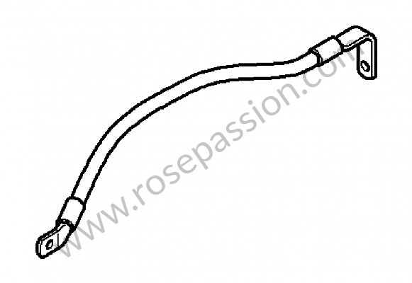 P138685 - Ground cable for Porsche Boxster / 987-2 • 2012 • Boxster s 3.4 • Cabrio • Manual gearbox, 6 speed