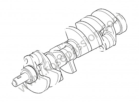 P138986 - Crankshaft for Porsche Cayenne / 957 / 9PA1 • 2009 • Cayenne s v8 • Automatic gearbox