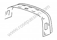 P13900 - Recubrimiento interior para arcos de seguridad con funda versión con capota panel trasero para Porsche 911 Classic • 1969 • 2.0t • Targa • Caja manual de 4 velocidades
