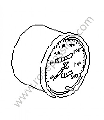 P139855 - Speedometer for Porsche 964 / 911 Carrera 2/4 • 1993 • 964 carrera 4 • Targa • Manual gearbox, 5 speed