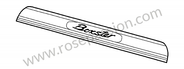 P139963 - Drempelstrip voor Porsche Boxster / 987-2 • 2010 • Boxster s 3.4 • Cabrio • Bak pdk