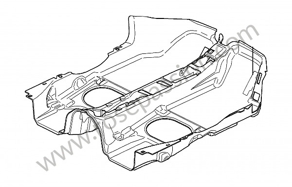 P139977 - Revestimento do piso para Porsche Boxster / 987-2 • 2012 • Boxster s 3.4 black edition • Cabrio • Caixa pdk