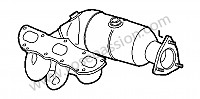 P140369 - Collecteur d'échappement pour Porsche 997-2 / 911 Carrera • 2012 • 997 c2 gts • Cabrio • Boite PDK