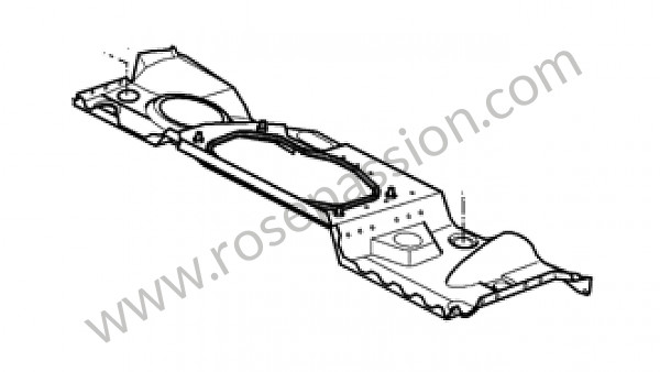 P140672 - Cloison transversale pour Porsche 997-1 / 911 Carrera • 2007 • 997 c4 • Targa • Boite auto