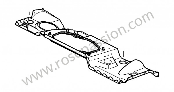 P140672 - Cross panel for Porsche 997-2 / 911 Carrera • 2010 • 997 c4 • Targa • Pdk gearbox