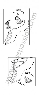 P140680 - Achtervleugel voor Porsche 997-1 / 911 Carrera • 2007 • 997 c4s • Targa • Manuele bak 6 versnellingen