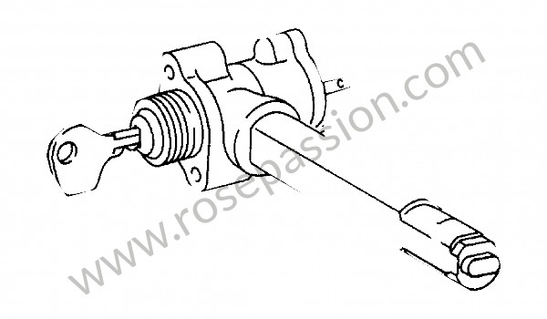 P14158 - Ignition / start lock without: nut for Porsche 912 • 1967 • 912 1.6 • Targa • Manual gearbox, 4 speed