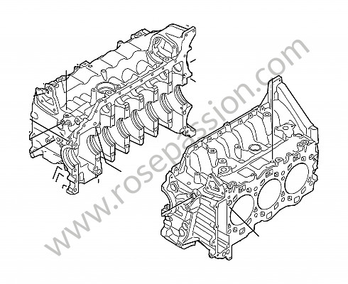 P142985 - Crankcase for Porsche 997-2 / 911 Carrera • 2011 • 997 c4 • Targa • Pdk gearbox