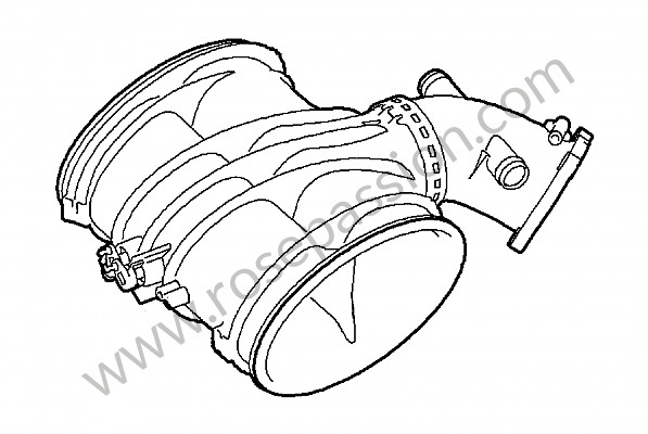 P143027 - Tube répartiteur pour Porsche Boxster / 987-2 • 2009 • Boxster 2.9 • Cabrio • Boite PDK
