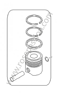 P143279 - Piston complete for Porsche Cayenne / 955 / 9PA • 2006 • Cayenne v6 • Automatic gearbox