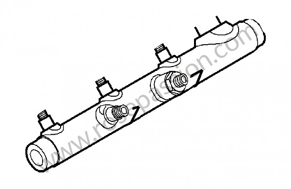 P143472 - Rampe d'injection pour Porsche Cayenne / 957 / 9PA1 • 2010 • Cayenne diesel • Boite auto