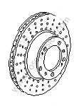 P144412 - Brake disc for Porsche 997-1 / 911 Carrera • 2008 • 997 c4s • Coupe • Manual gearbox, 6 speed