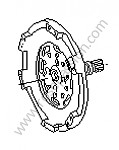 P14450 - Arbre de turbine pour Porsche 911 Classic • 1972 • 2.4t • Targa • Boite auto