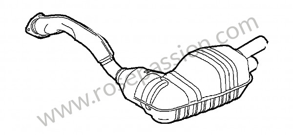 P146538 - Main exhaust muffler for Porsche Boxster / 987-2 • 2011 • Boxster 2.9 • Cabrio • Manual gearbox, 6 speed