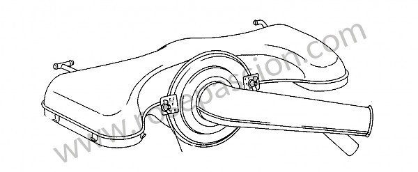 P14879 - Sistema del filtro de aire para Porsche 911 Classic • 1967 • 2.0l • Targa • Caja manual de 5 velocidades