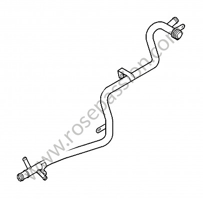 P149062 - 冷却水管 为了 Porsche Cayenne / 958 / 92A • 2012 • Cayenne turbo v8 500 cv / ps