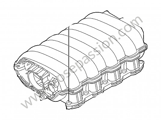 P149086 - Inlaatcollector  voor Porsche Cayenne / 957 / 9PA1 • 2009 • Cayenne s v8 • Manuele bak 6 versnellingen