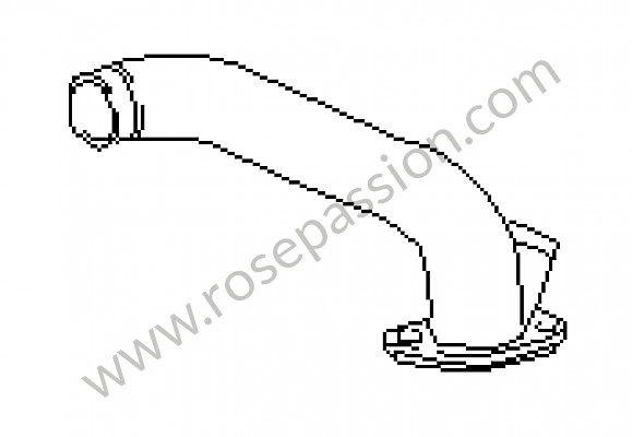 P15023 - Tubo de admissao para Porsche 911 G • 1978 • 3.0sc • Coupe • Caixa automática
