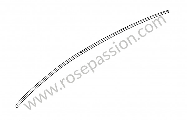 P152113 - Friso da aresta do tejadilho para Porsche Panamera / 970 • 2012 • Panamera 2s • Caixa manual 6 velocidades