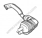 P154109 - Main exhaust muffler for Porsche Boxster / 987-2 • 2012 • Boxster s 3.4 • Cabrio • Manual gearbox, 6 speed