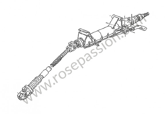 P154336 - Steering column for Porsche Boxster / 986 • 2004 • Boxster 2.7 • Cabrio • Manual gearbox, 5 speed