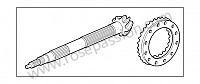 P154714 - Engrenagem anelar e eixo de pinhao para Porsche 997-1 / 911 Carrera • 2007 • 997 c2s • Cabrio • Caixa manual 6 velocidades