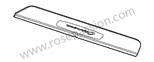 P155072 - Scuff plate for Porsche 997-2 / 911 Carrera • 2010 • 997 c2s • Cabrio • Manual gearbox, 6 speed