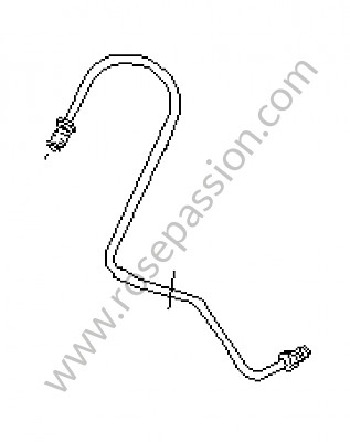 P15556 - Connecting line for Porsche 911 Turbo / 911T / GT2 / 965 • 1984 • 3.3 turbo • Coupe • Manual gearbox, 4 speed