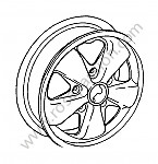 P15616 - Perforated disc wheel fuchs  for Porsche 912 • 1967 • 912 1.6 • Targa • Manual gearbox, 5 speed