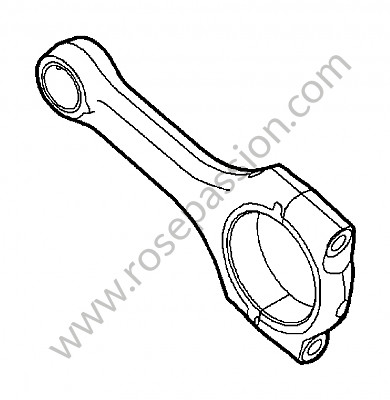 P157197 - Connecting rod for Porsche 997 Turbo / 997T2 / 911 Turbo / GT2 RS • 2010 • 997 turbo • Coupe • Manual gearbox, 6 speed