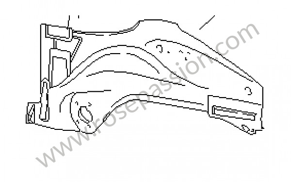 P15856 - Larguero para Porsche 911 G • 1987 • 3.2 g50 • Cabrio • Caja manual de 5 velocidades