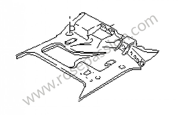 P15863 - Boot floor plate for Porsche 911 G • 1985 • 3.2 • Coupe • Manual gearbox, 5 speed