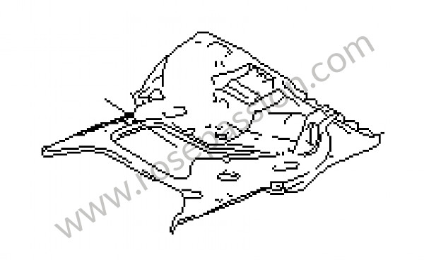 P15863 - Boot floor plate for Porsche 911 G • 1982 • 3.0sc • Targa • Manual gearbox, 5 speed
