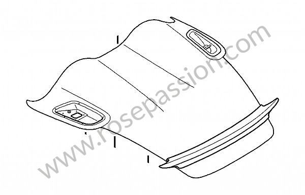 P160191 - Coperchio per Porsche Boxster / 987-2 • 2012 • Boxster spyder 3.4 • Cabrio • Cambio pdk