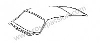 P16082 - Rivestimento esterno tetto per Porsche 912 • 1968 • 912 1.6 • Coupe • Cambio manuale 5 marce