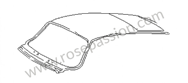 P16082 - Painel exterior do tejadilho para Porsche 911 Turbo / 911T / GT2 / 965 • 1986 • 3.3 turbo • Coupe • Caixa manual 4 velocidades