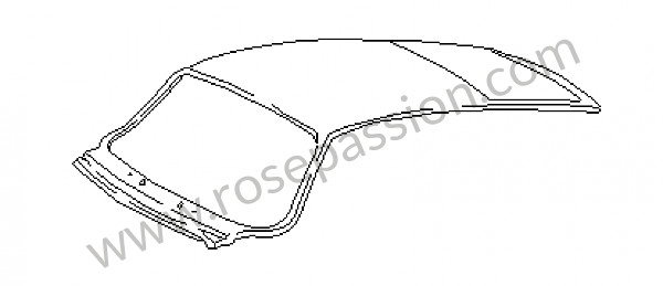 P16082 - OUTER ROOF PANEL XXXに対応 Porsche 911 Turbo / 911T / GT2 / 965 • 1978 • 3.3 turbo • Coupe