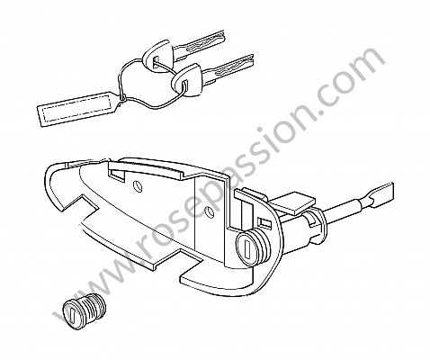 P160927 - Schlosssatz für Porsche Boxster / 987-2 • 2012 • Boxster 2.9 • Cabrio • 6-gang-handschaltgetriebe