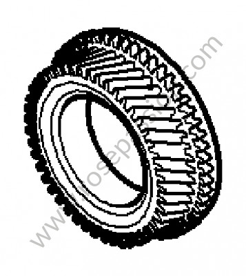 P167745 - Loose gear wheel for Porsche 997-2 / 911 Carrera • 2012 • 997 black edition • Cabrio • Manual gearbox, 6 speed