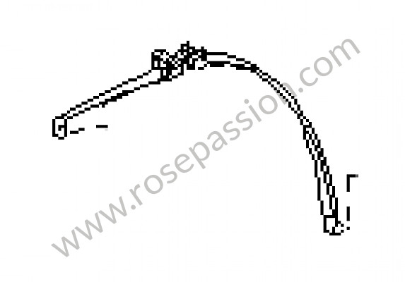 P168265 - Restraining strap for Porsche 914 • 1972 • 914 / 6 • Manual gearbox, 5 speed