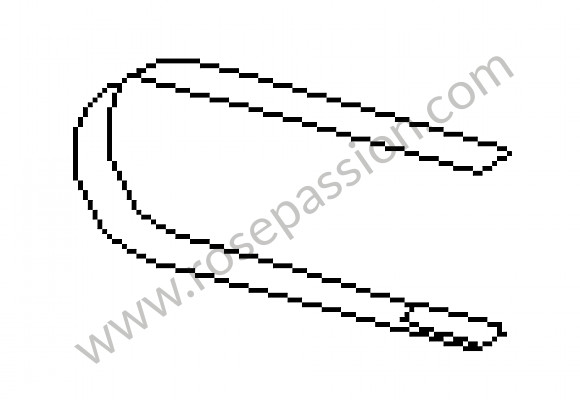 P16835 - Draagband handschoenenkastje voor Porsche 911 G • 1978 • 3.0sc • Targa • Manuele bak 5 versnellingen