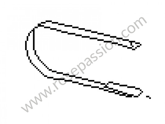 P16835 - Restraining strap for Porsche 911 Classic • 1973 • 2.4s • Targa • Automatic gearbox
