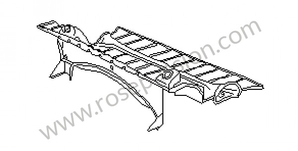 P168483 - Plancher pour Porsche 914 • 1975 • 914 / 4 1.8 carbu • Boite manuelle 5 vitesses