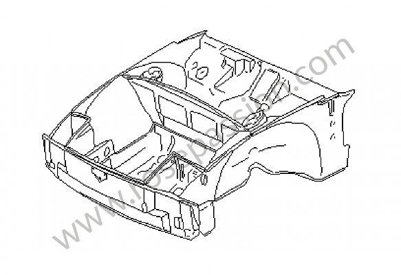 P168557 - Châssis, partie avant pour Porsche 914 • 1970 • 914 / 4 1.7 • Boite manuelle 5 vitesses