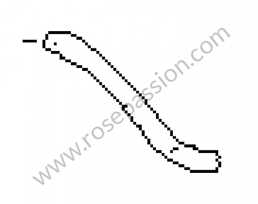 P168607 - Tubo flessibile serbatoio acqua pompa per Porsche 914 • 1975 • 914 / 4 2.0 • Cambio manuale 5 marce