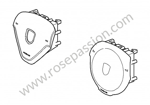 P172629 - Dispositif airbag pour Porsche Boxster / 987-2 • 2012 • Boxster 2.9 • Cabrio • Boite manuelle 6 vitesses