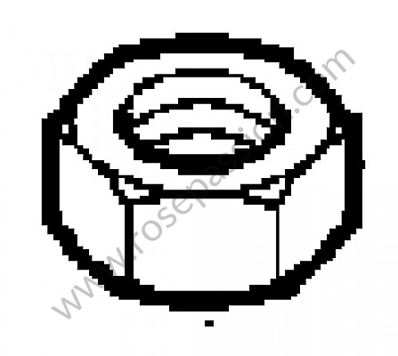 P172784 - Porca hexagonal para Porsche Cayenne / 958 / 92A • 2016 • Cayenne hybrid 416 cv / ps • Caixa automática