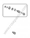 P173172 - Fechadura do porta-luvas com  chave principal indicar numero de bloqueio para Porsche 914 • 1975 • 914 / 4 2.0 • Caixa manual 5 velocidades