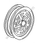 P173194 - Steel wheel for Porsche 914 • 1972 • 914 / 4 1.7 • Manual gearbox, 5 speed