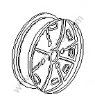 P173197 - Roda de disco perfurado ** para Porsche 914 • 1970 • 914 / 4 1.7 • Caixa manual 5 velocidades